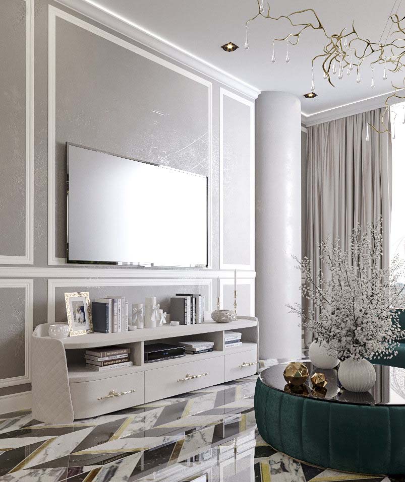 Дизайн интерьера квартиры в Ялте Витта групп vitta group