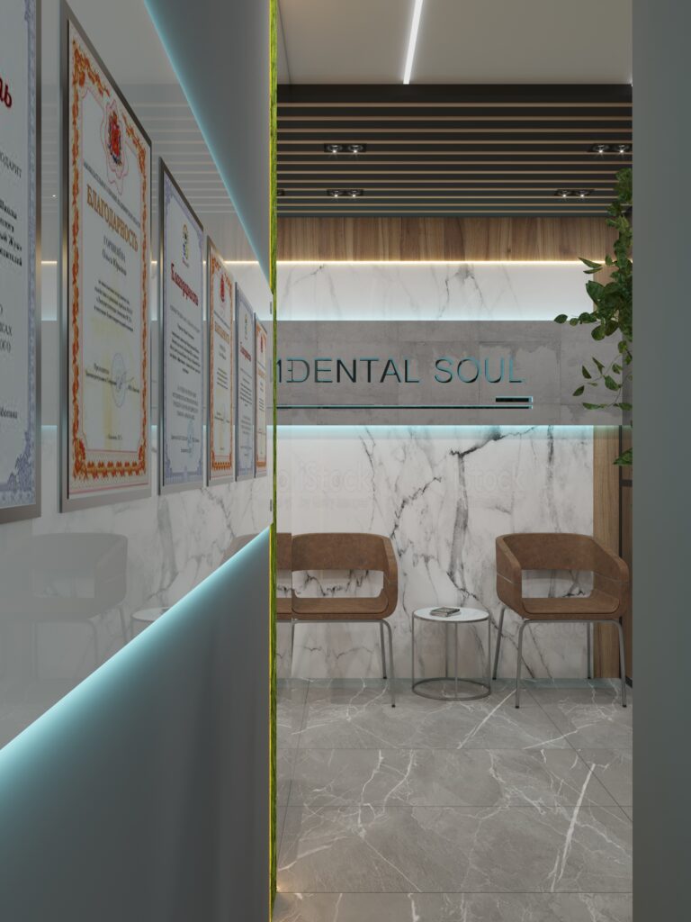 Дизайн интерьера стоматологической клиники в Крыму Витта групп vitta group