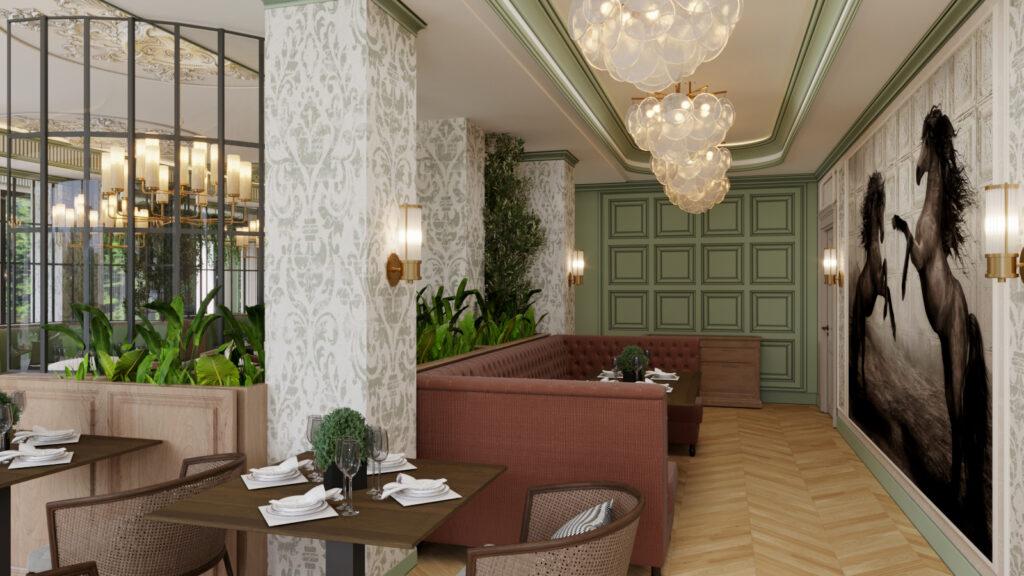 Дизайн интерьера ресторана в Крыму Витта групп vitta group
